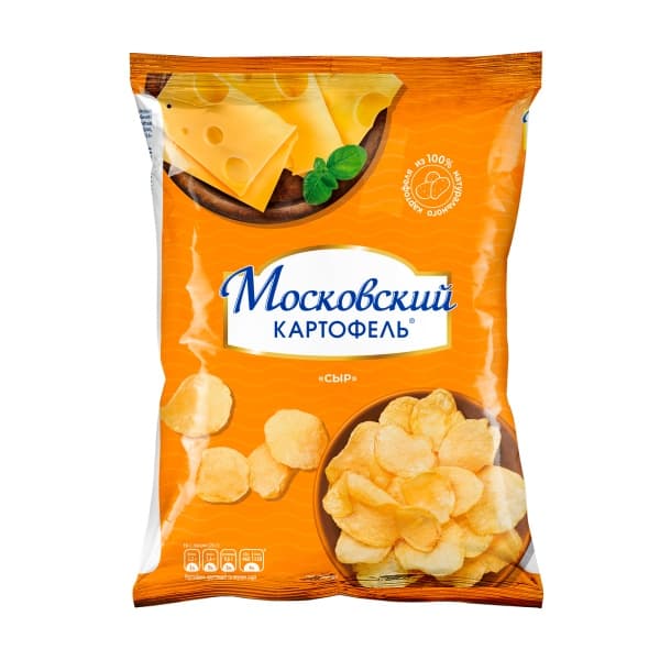 Чипсы со вкусом сыра Московский картофель 60г