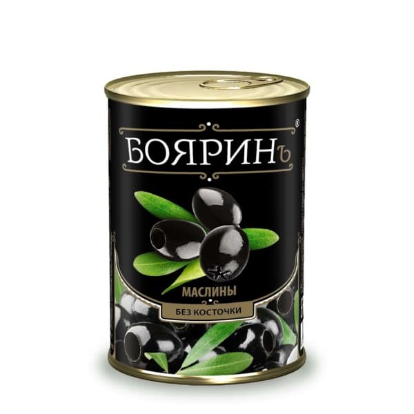Маслины с косточкой Бояринъ 300мл ж/б