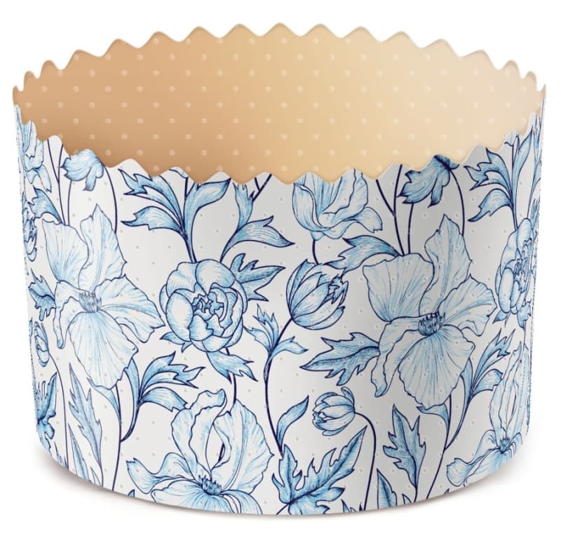 Набор бумажных форм Флора для выпечки кулича Домашняя Кухня, 3шт в ассортименте