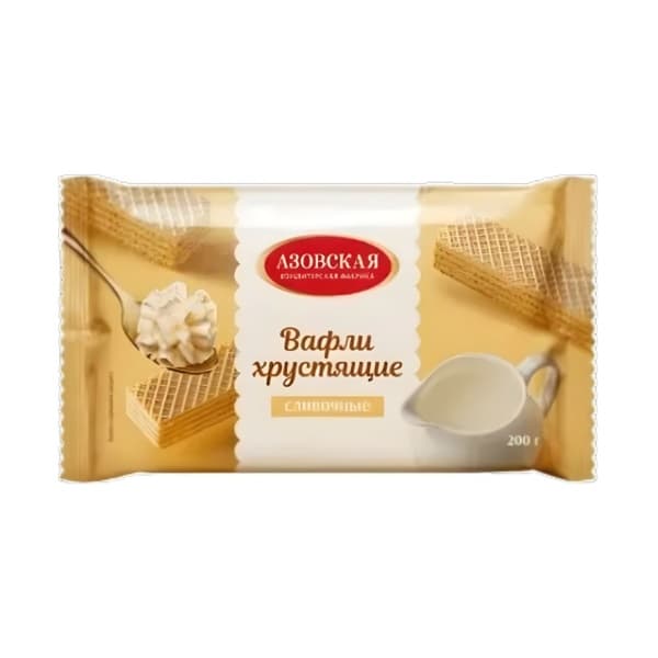 Вафли сливочные АЗОВ 200г