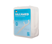 Зубная нить в пластиковом держателе SILCAMED серии DENTAL PROFF SYSTEM