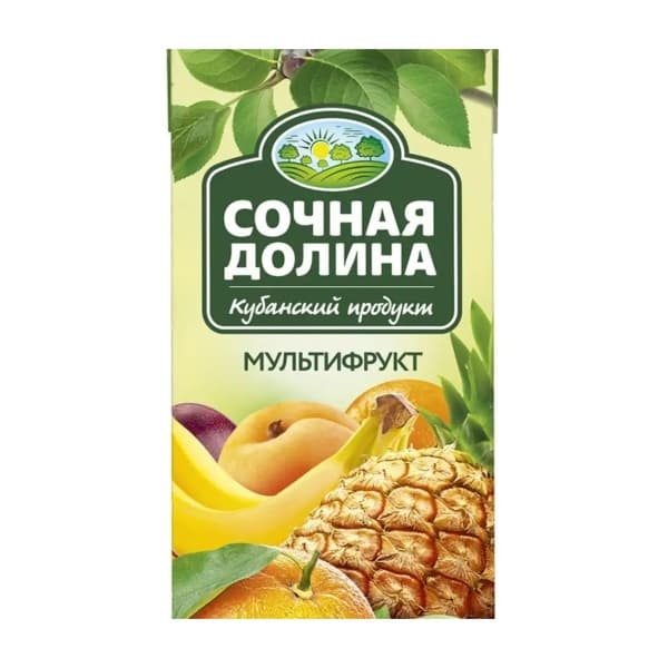 Мультифруктовый сокосодержащий напиток Сочная Долина 1,93л.