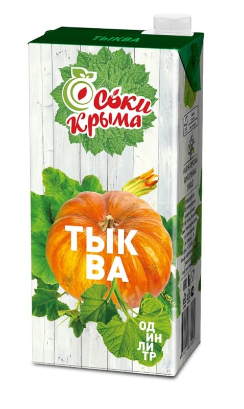 Нектар тыквенный для детского питания СОКИ КРЫМА, 1л 