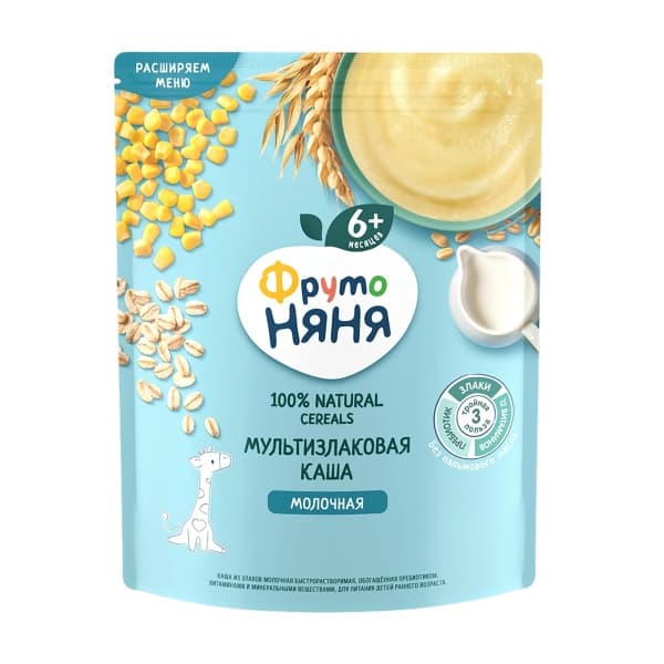 Каша молочная мультизлаковая ФрутоНяня, 200г