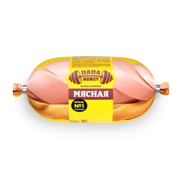 Колбаса вареная Мясная Папа может, 400г
