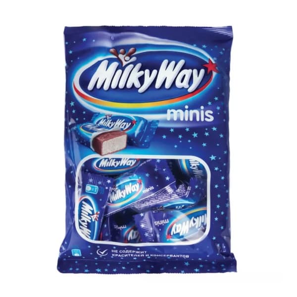 Батончики шоколадные Milky Way Минис 176г