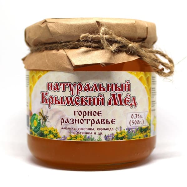 Мёд из цветков горных трав Крымский 500гр