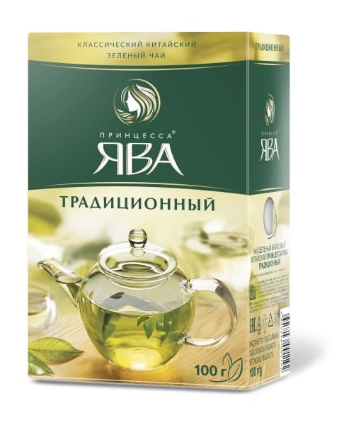Чай зеленый листовой Принцесса ЯВА Традиционный, 100г