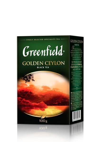 Чай черный листовой GREENFIELD Golden Ceylon, 100г