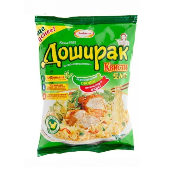 Лапша быстрого приготовления Доширак Квисти Курица 70гр