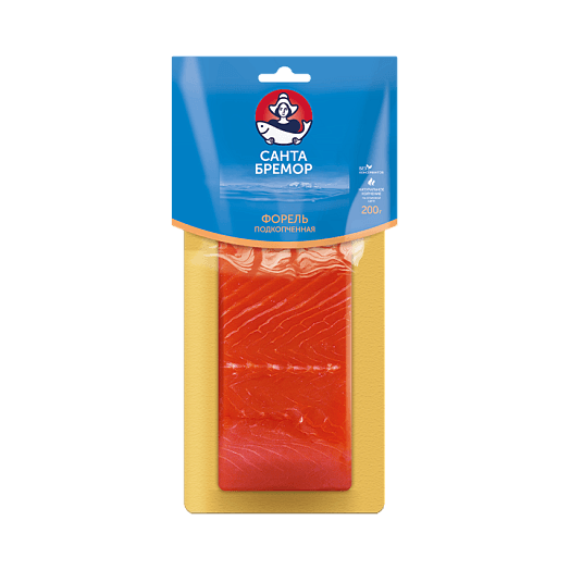 Форель подкопченная филе-кусок Санта Бремор, 200гр