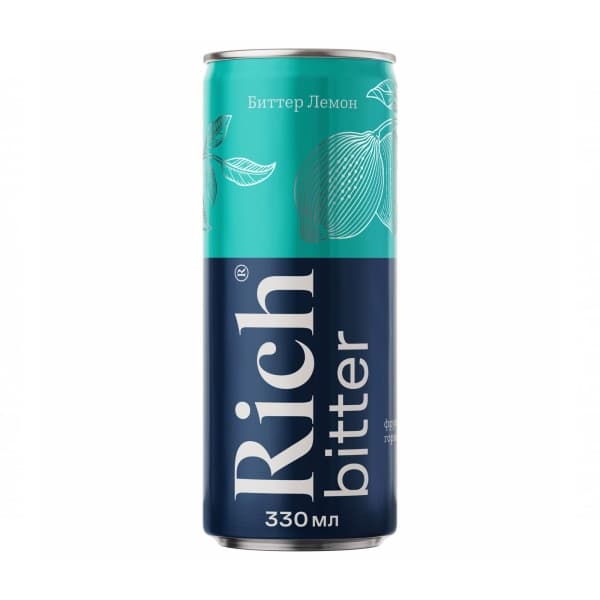 Напиток газированный Rich bitter Лимон, 330 мл