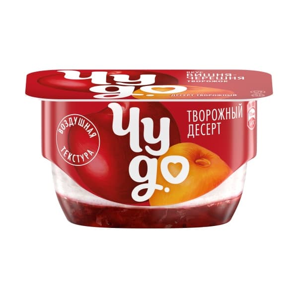 Творожок вишня-черешня Чудо 4%, 100г