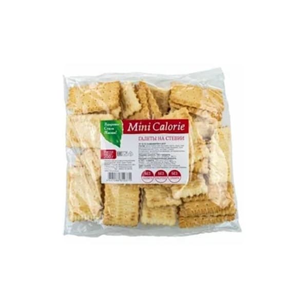 Галеты постный продукт на стевии Mini Calorie, 200г