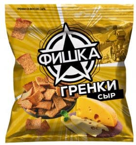 Гренки со вкусом сыра фишка 40гр