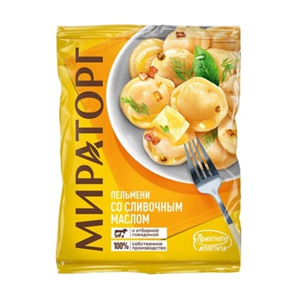 Пельмени Со сливочным маслом Мираторг, 700 г