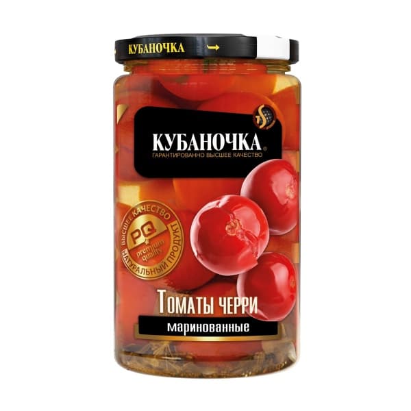 Томаты маринованные черри КУБАНОЧКА 360г ст/б