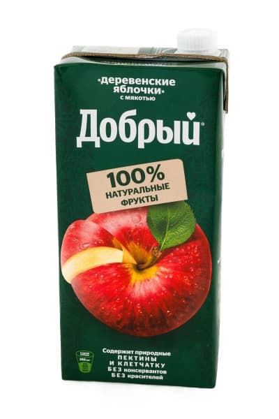 Сок Деревенские яблочки Добрый, 2 л