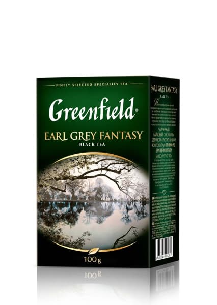 Чай черный листовой с ароматом бергамота GREENFIELD Earl Grey Fantasy, 100г