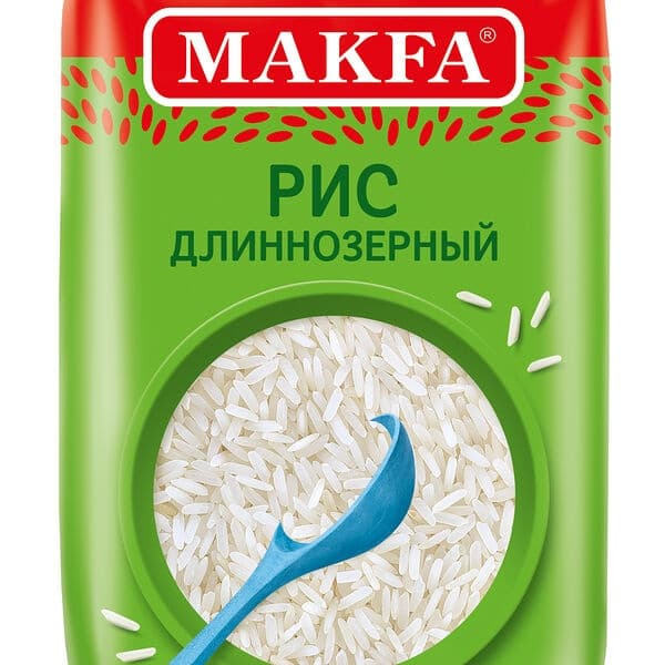 Рис шлифованный длиннозерный Макфа, 800 г