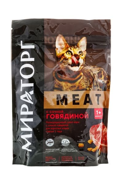 Сухой корм для кошек с говядиной WINNER MEAT Мираторг, 300 г