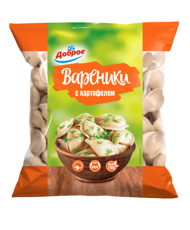 Вареники с картофелем Доброе, 800гр
