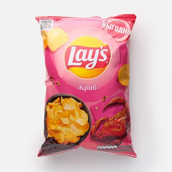 Чипсы картофельные Lays Краб 70г