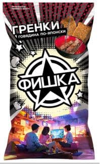 Гренки со вкусом говядины по-японски фишка 120гр