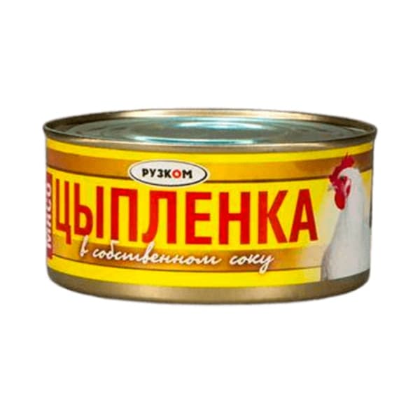 Мясо цыпленка в собственном соку Рузком, 325г