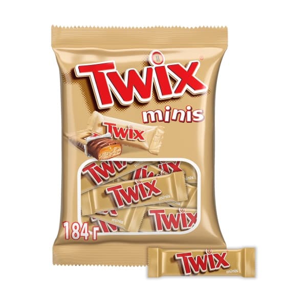 Конфеты шоколадные Twix Minis 184г