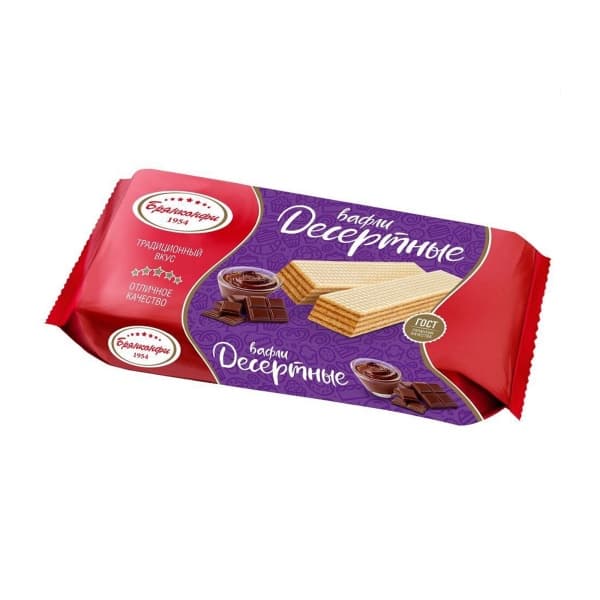 Вафли десертные Брянконфи 190г