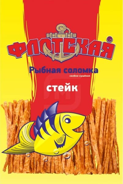 Соломка рыбная солёно-сушеная Стэйк Флотская, 30г