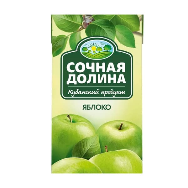 Яблочный сокосодержащий напиток осветленный Сочная Долина 0,95л.