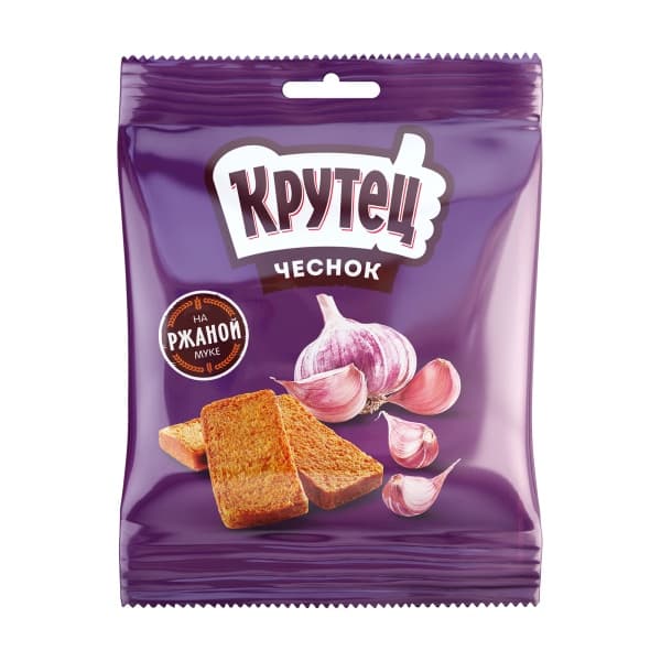Гренки КРУТЕЦ Чеснок, 80 г