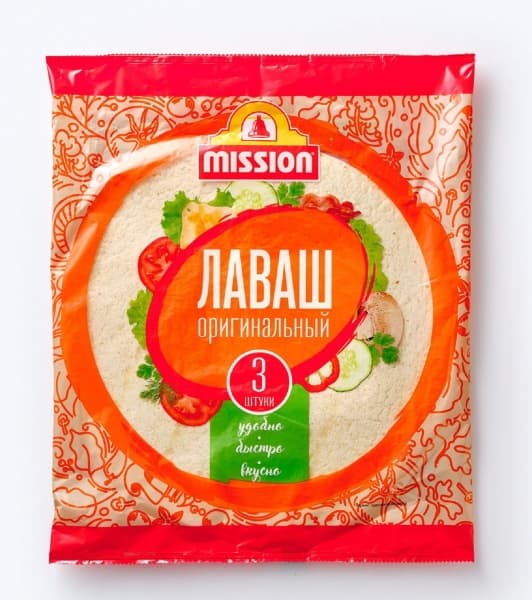 Лаваш оригинальный MISSION 3шт/уп, 270 г