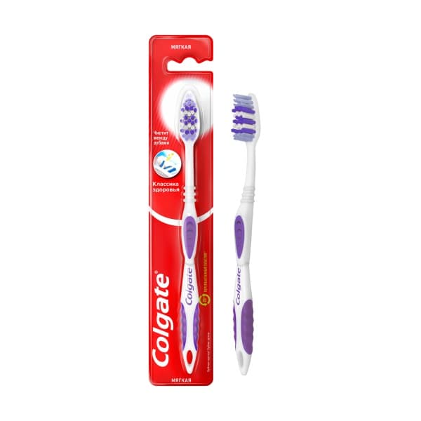 Зубная щетка Колгейт Классика Здоровья Плюс мягкая