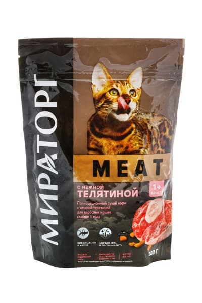 Сухой корм для кошек с телятиной WINNER MEAT Мираторг, 300 г