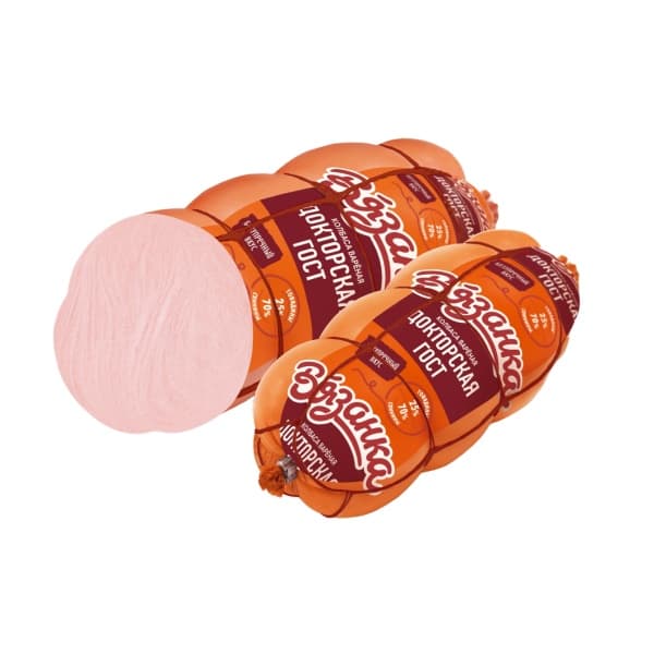 Колбаса вареная Докторская ГОСТ Вязанка 0,4кг