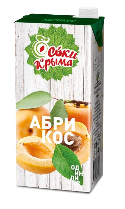 Сок абрикосовый для детского питания СОКИ КРЫМА, 1л 
