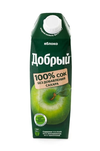 Сок яблочный Добрый, 1 л