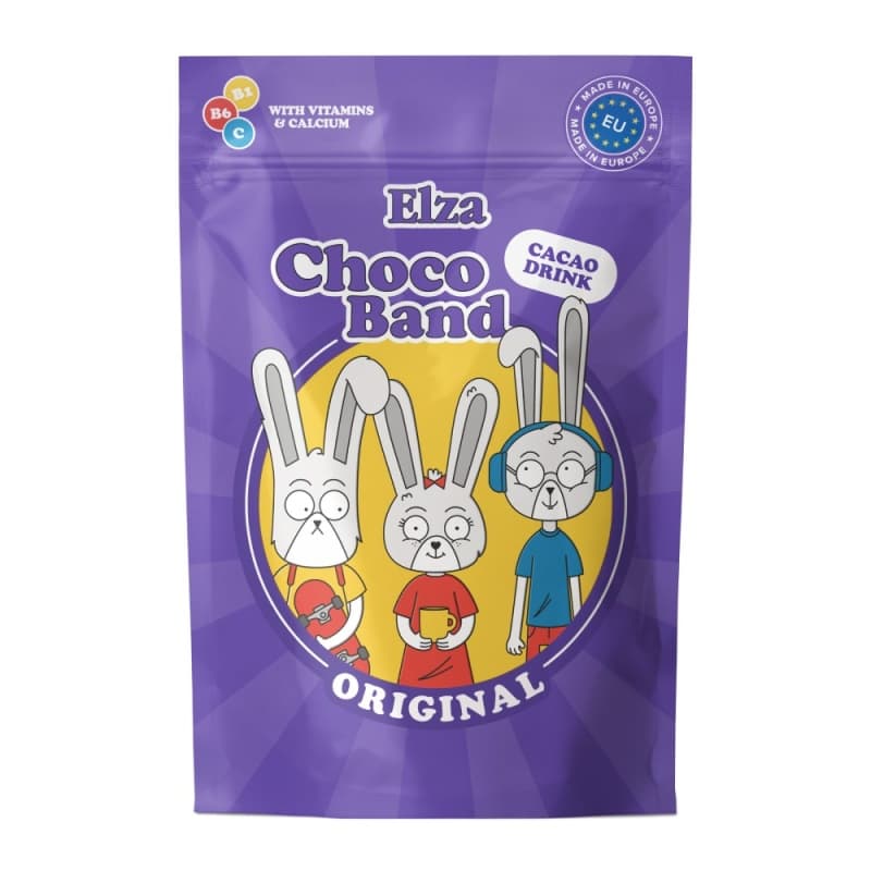 Какао-напиток растворимый с витаминами и кальцием ELZA Choco Band, 200 г
