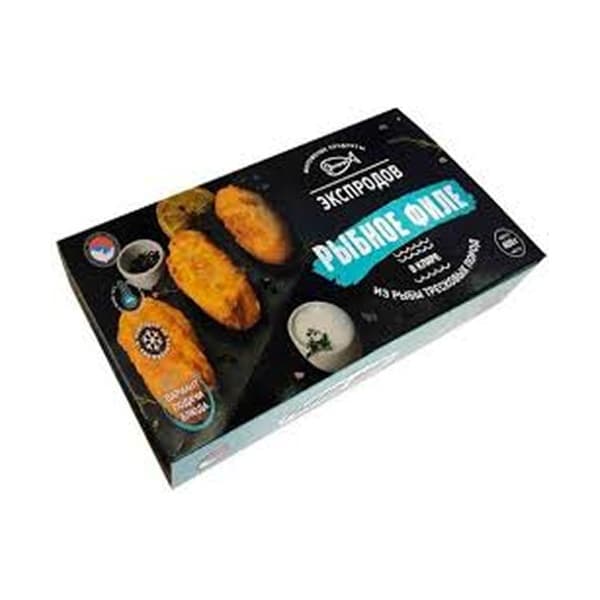 Филе рыбное в кляре из рыбы тресковых пород 400 г Экспродов  к/уп