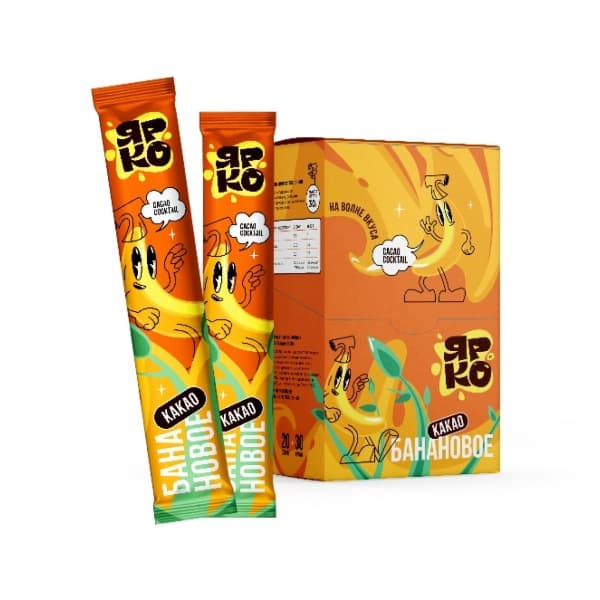 Какао стик ЯРКО Банановое, 30г