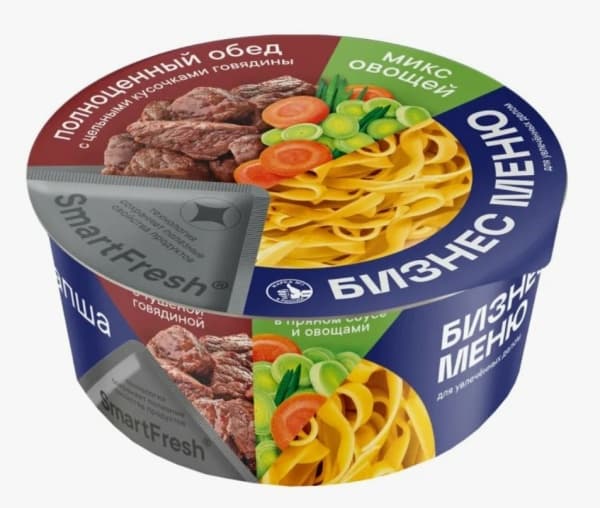 Лапша быстрого приготовления говядина и овощи БИЗНЕС МЕНЮ, 110г