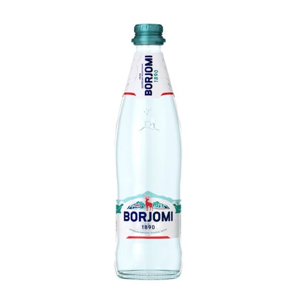Вода минеральная газированная БОРЖОМИ, 0,5л ст/б