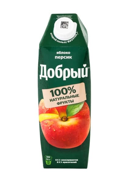 Сок Персик-яблоко Добрый, 1 л