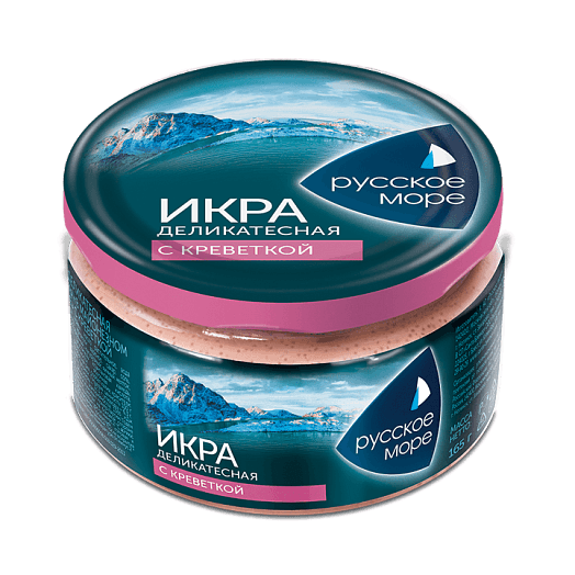 Икра мойвы деликатесная с креветкой Русское море 165гр