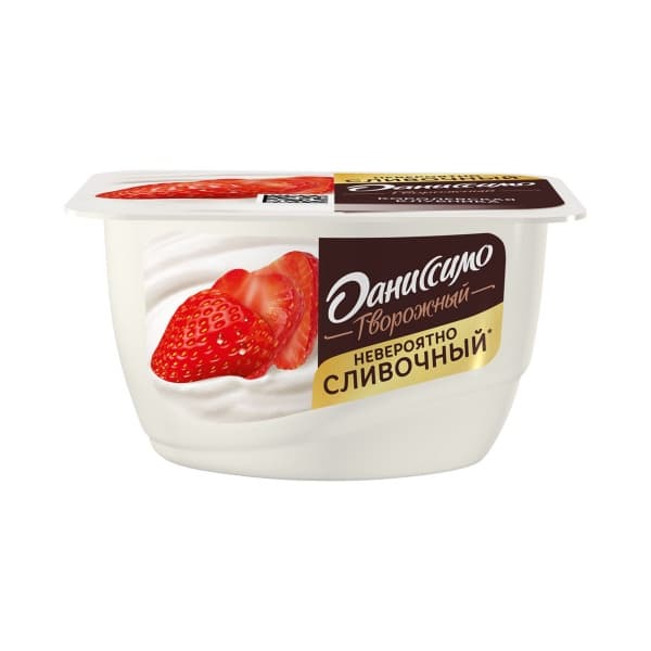 Творожок Даниссимо с клубникой 5,6%, 130г 