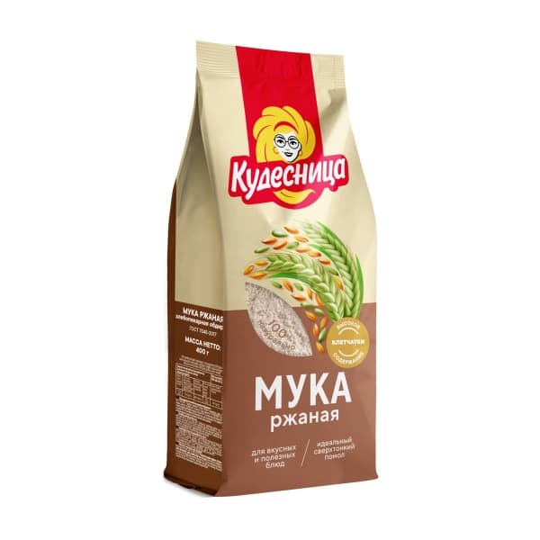 Мука ржаная 400гр Кудесница