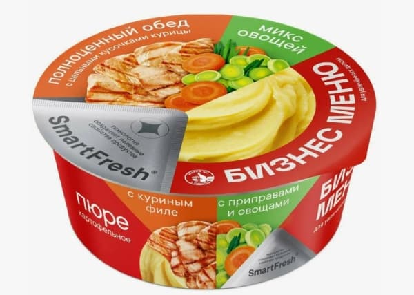 Пюре картофельное говядина и овощи БИЗНЕС МЕНЮ, 110г